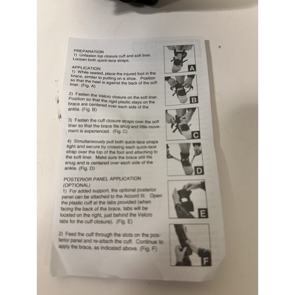 Comfortland CL-301-3-L Accord Ankle Brace III Medium Left Brand New - Picture 4 of 7